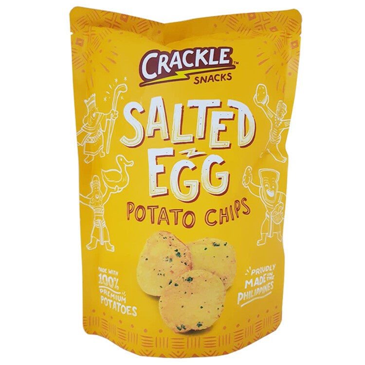 Crackle Snacks Salted Egg Potato Chips Real Food PH