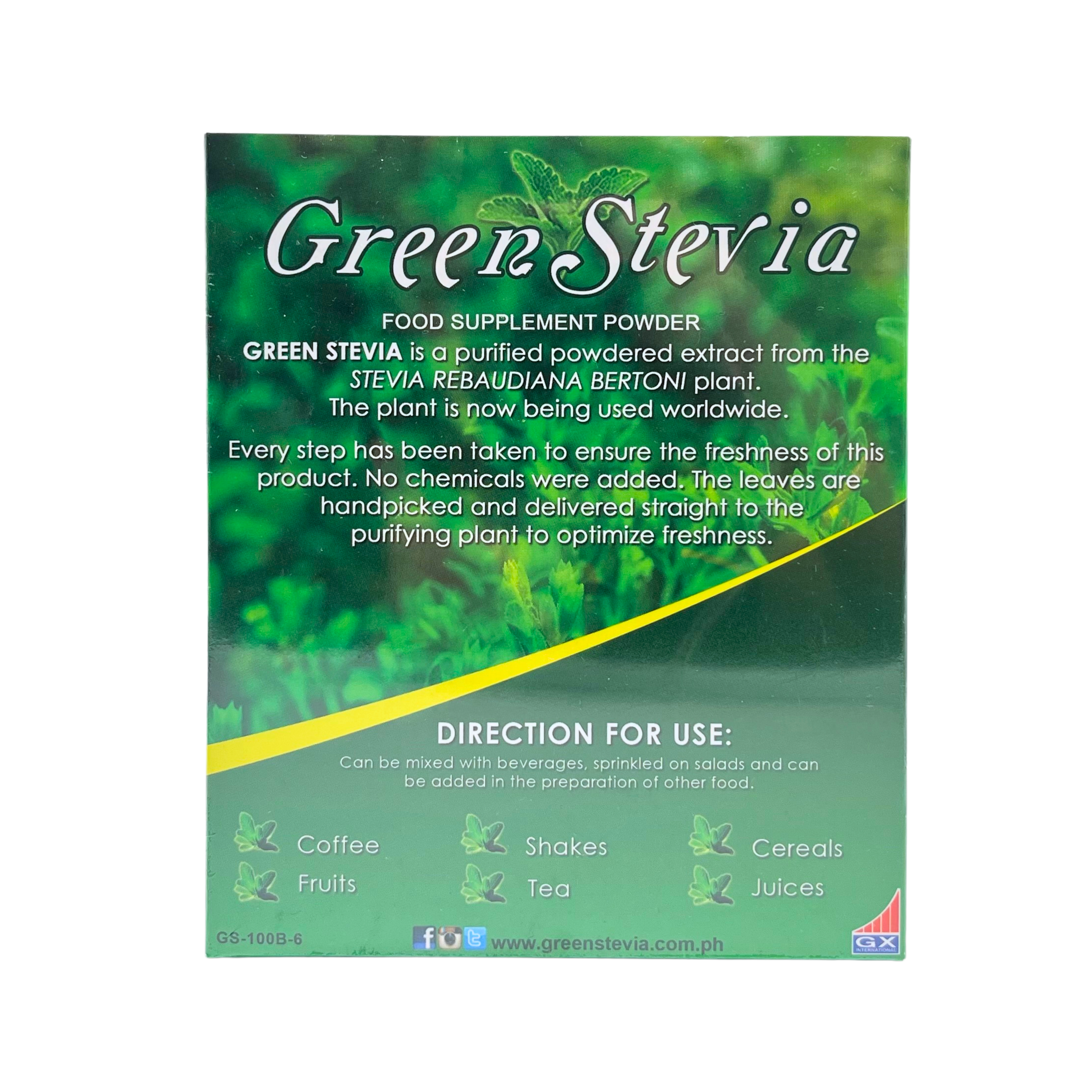 Green Stevia 100s