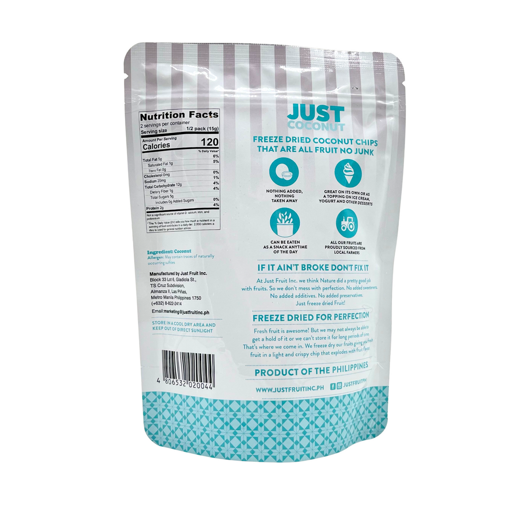 Just Fruit – Freeze-Dried Coconut Chip Snacks