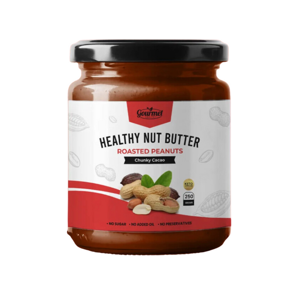 Gourmet Healthy – Healthy Nut Butter (Chunky Cacao)