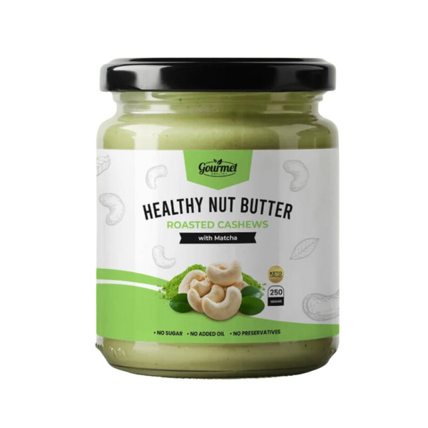 Gourmet Healthy – Healthy Cashew Butter with Matcha