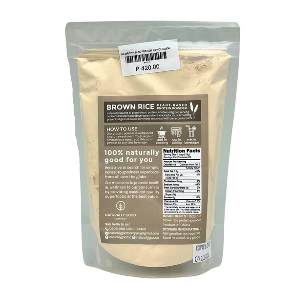 Naturally Good – Brown Rice Protein Powder