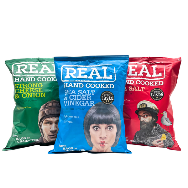 Real — Sea Salt & Cider Vinegar Potato Crisps