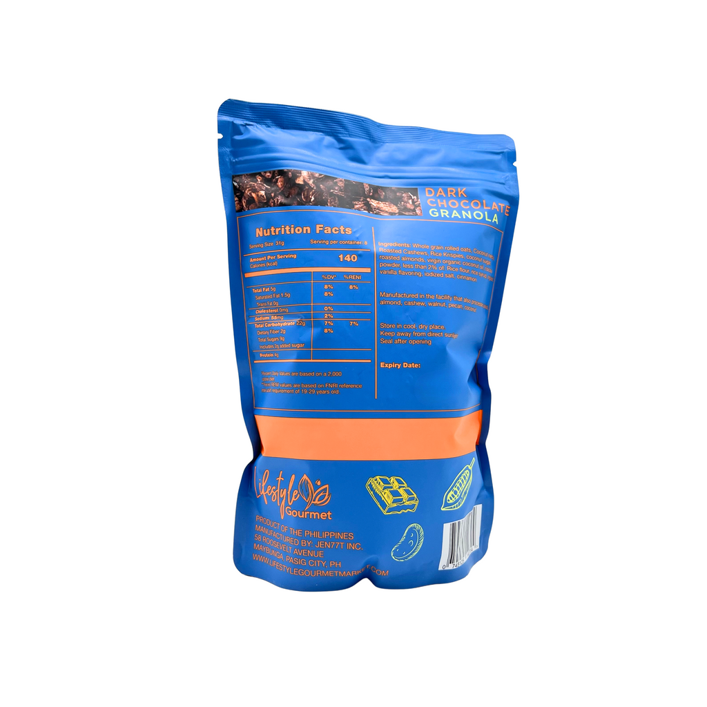 Lifestyle Gourmet – All Natural Dark Chocolate Granola