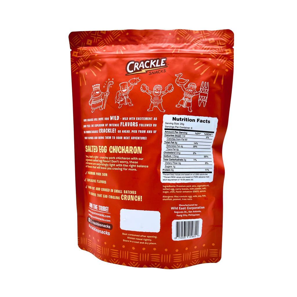 Crackle Snacks – Salted Egg Chicharon