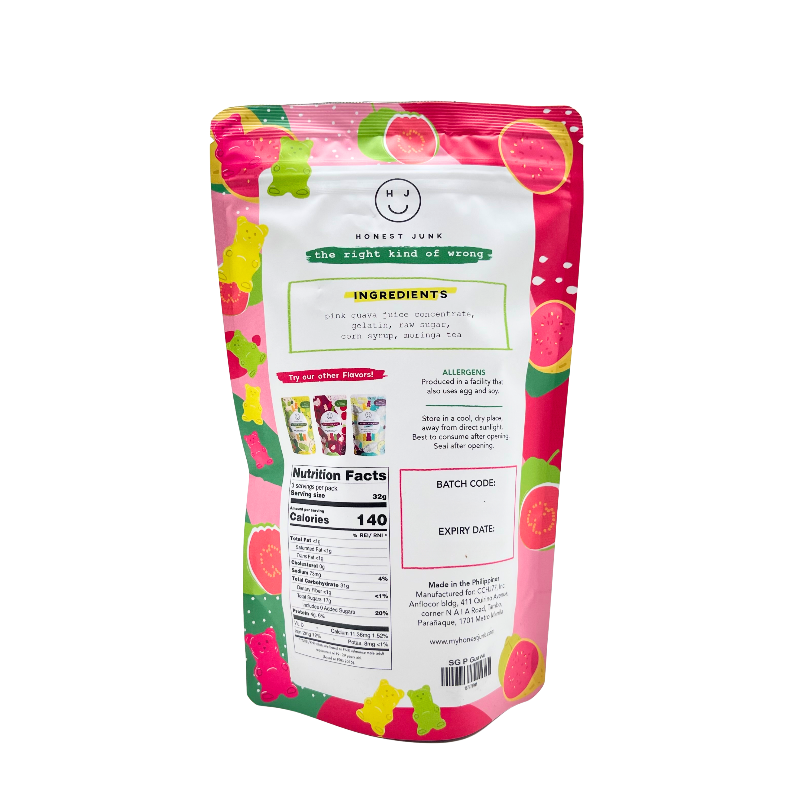 Honest Junk – Pink Guava Super Gummies