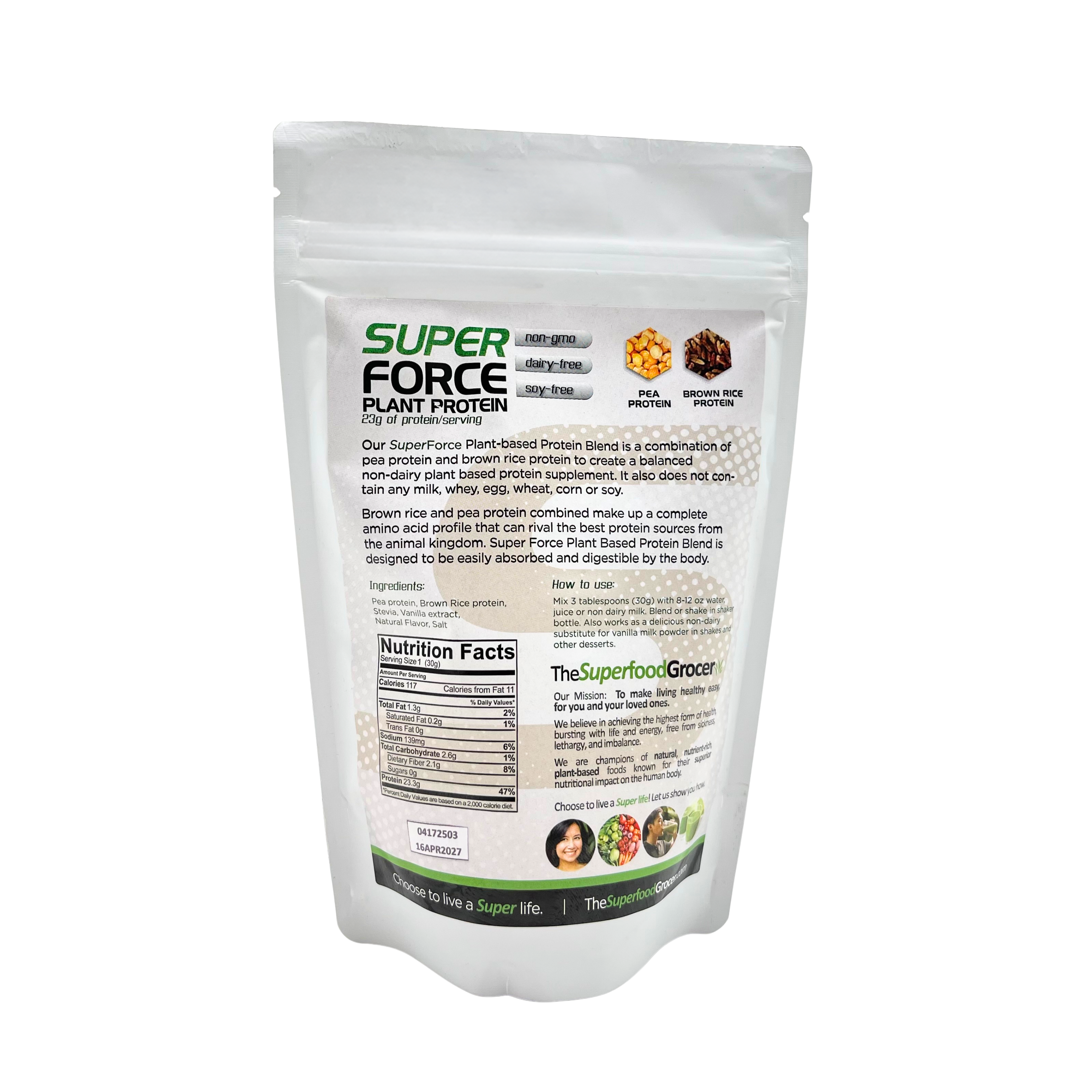The Superfood Grocer – Super Force Chocolate Plant Protein