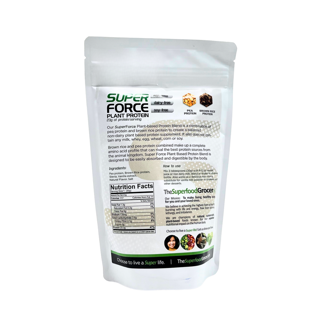 The Superfood Grocer – Super Force Vanilla Plant Protein