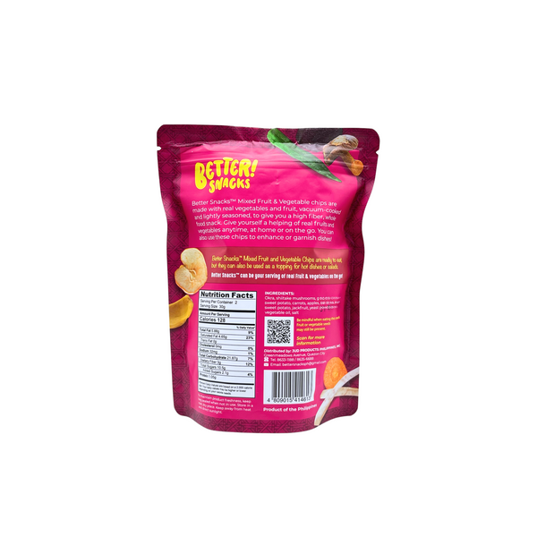 Better Snacks – Mixed Fruit & Vegetable Chips