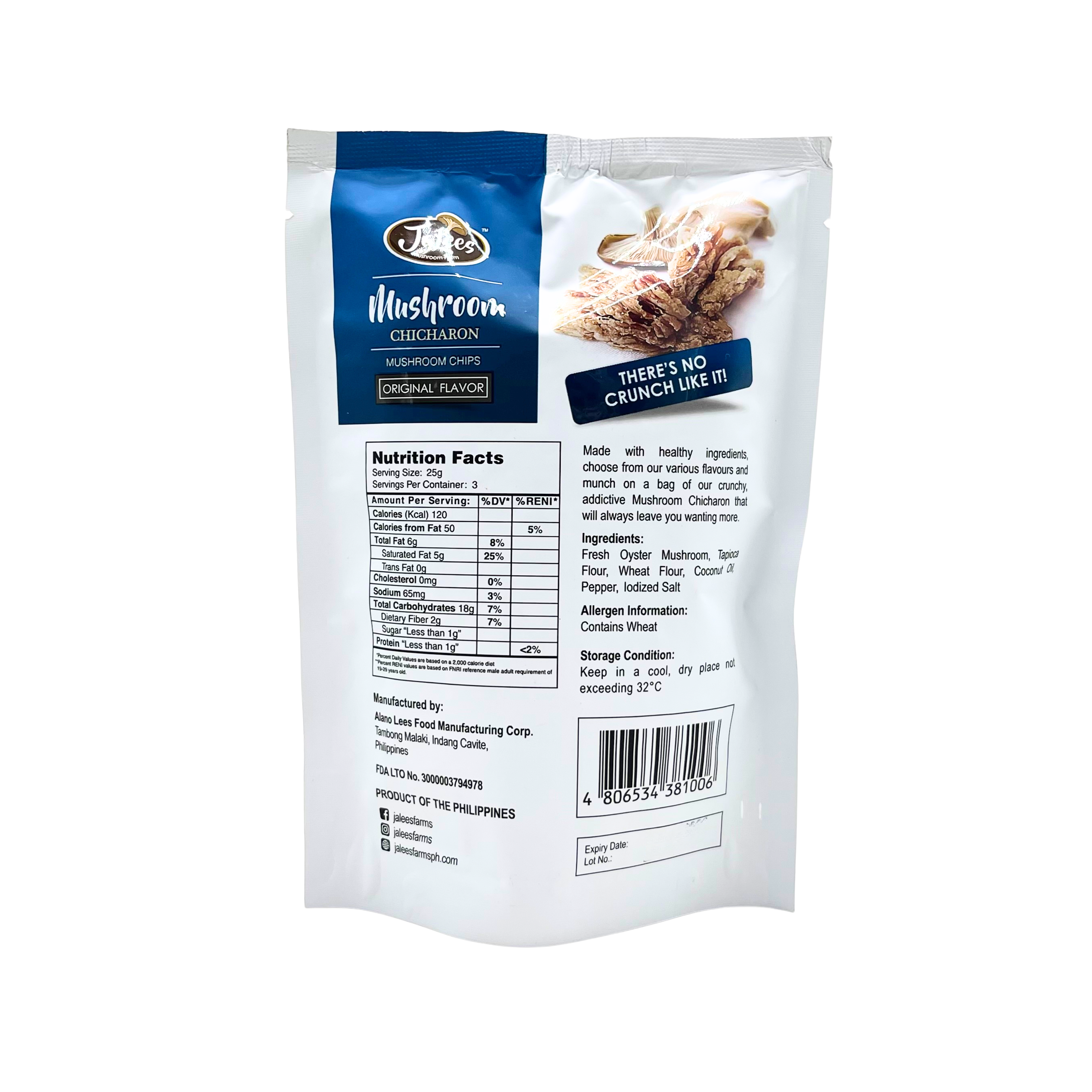 Jalees – Original Mushroom Chicharon