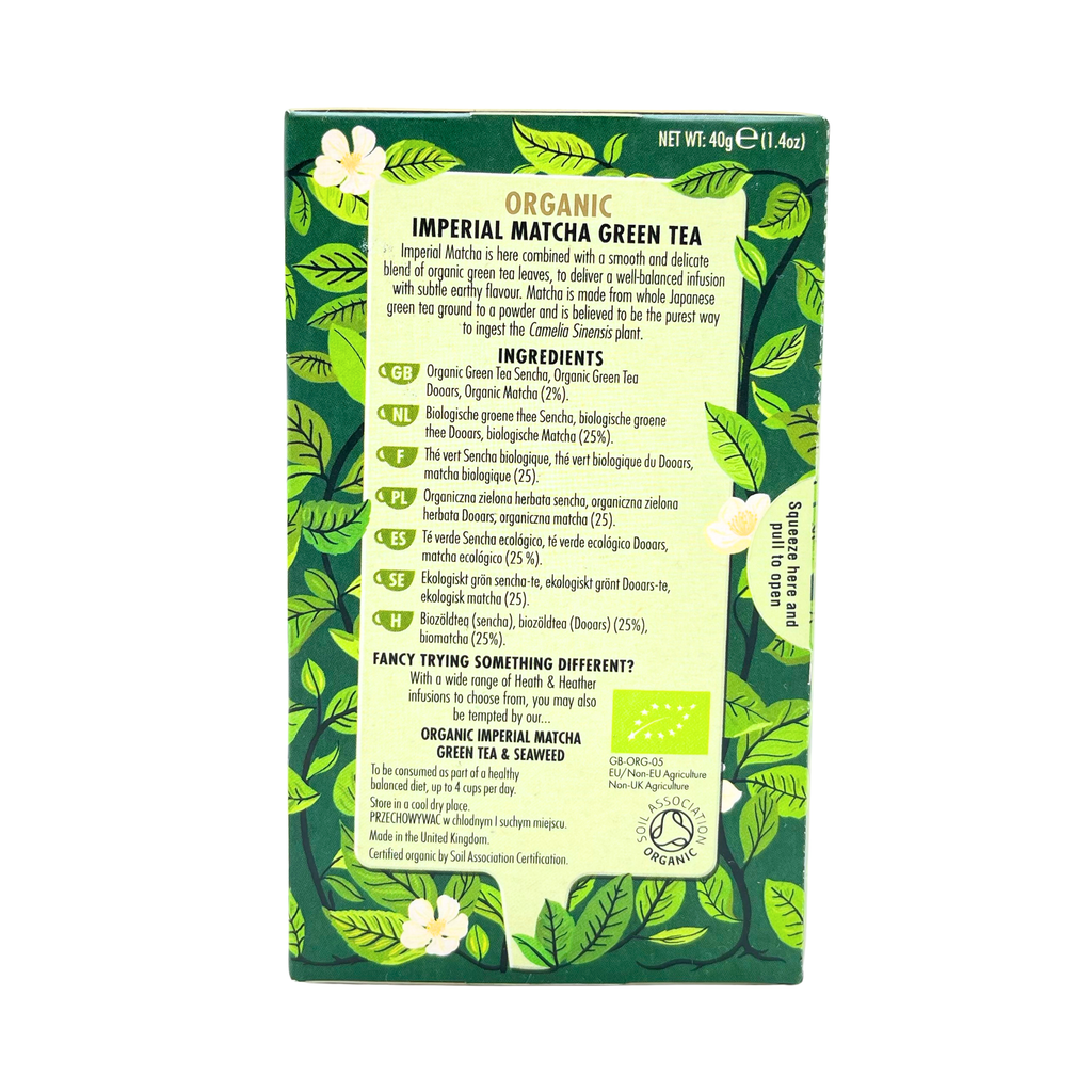 Heath & Heather - Organic Imperial Matcha Green Tea