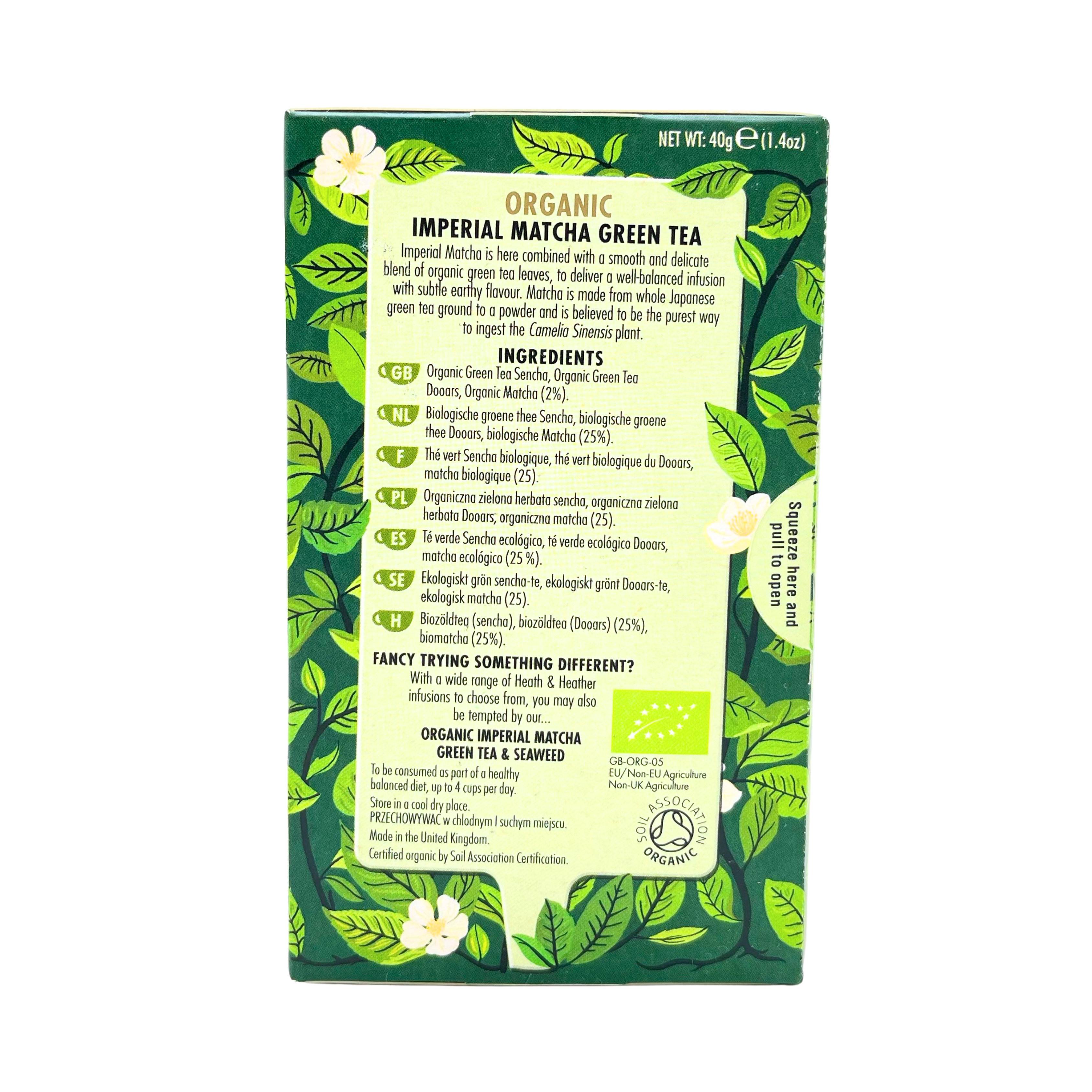 Heath & Heather - Organic Imperial Matcha Green Tea