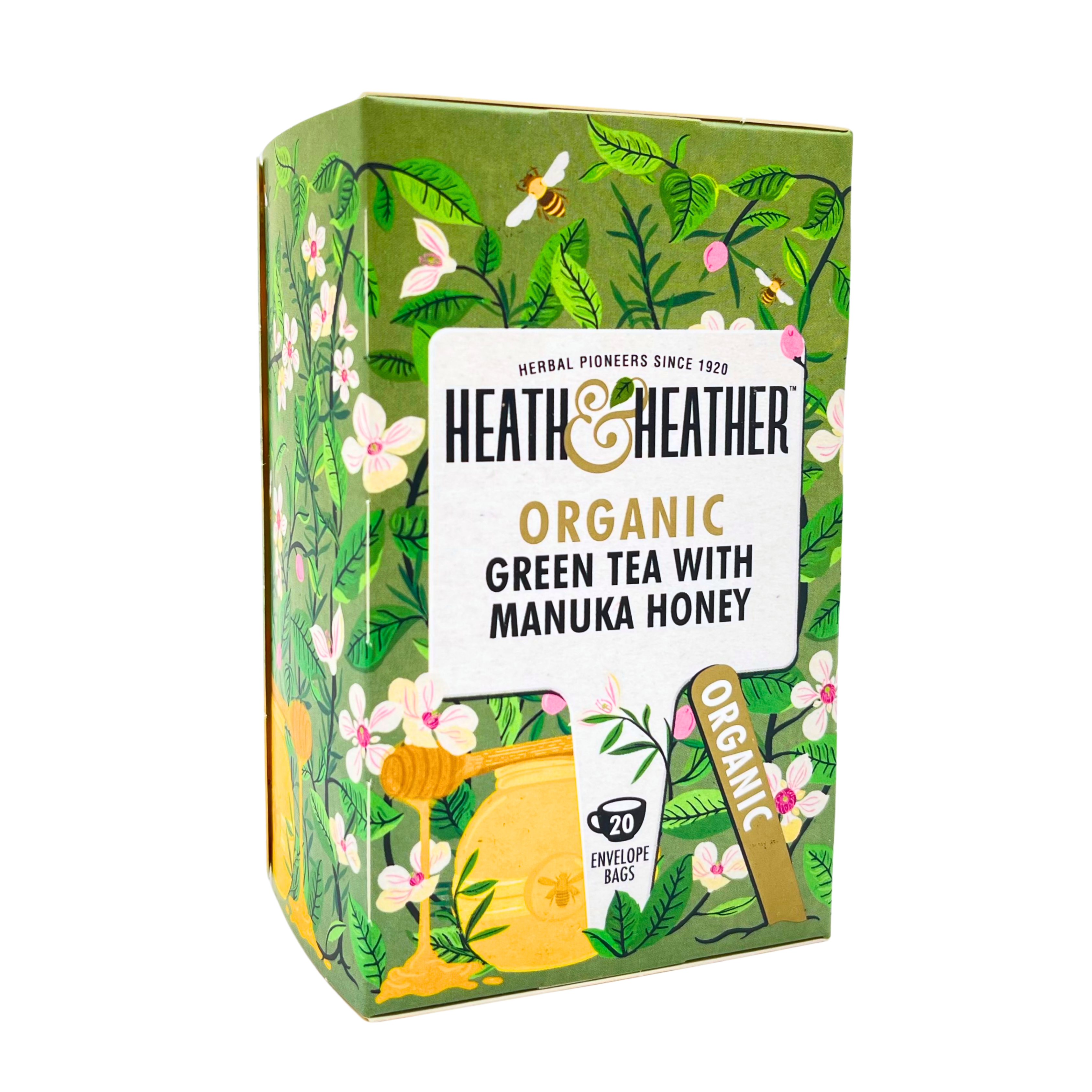 Heath & Heather - Organic Green Tea with Manuka Honey