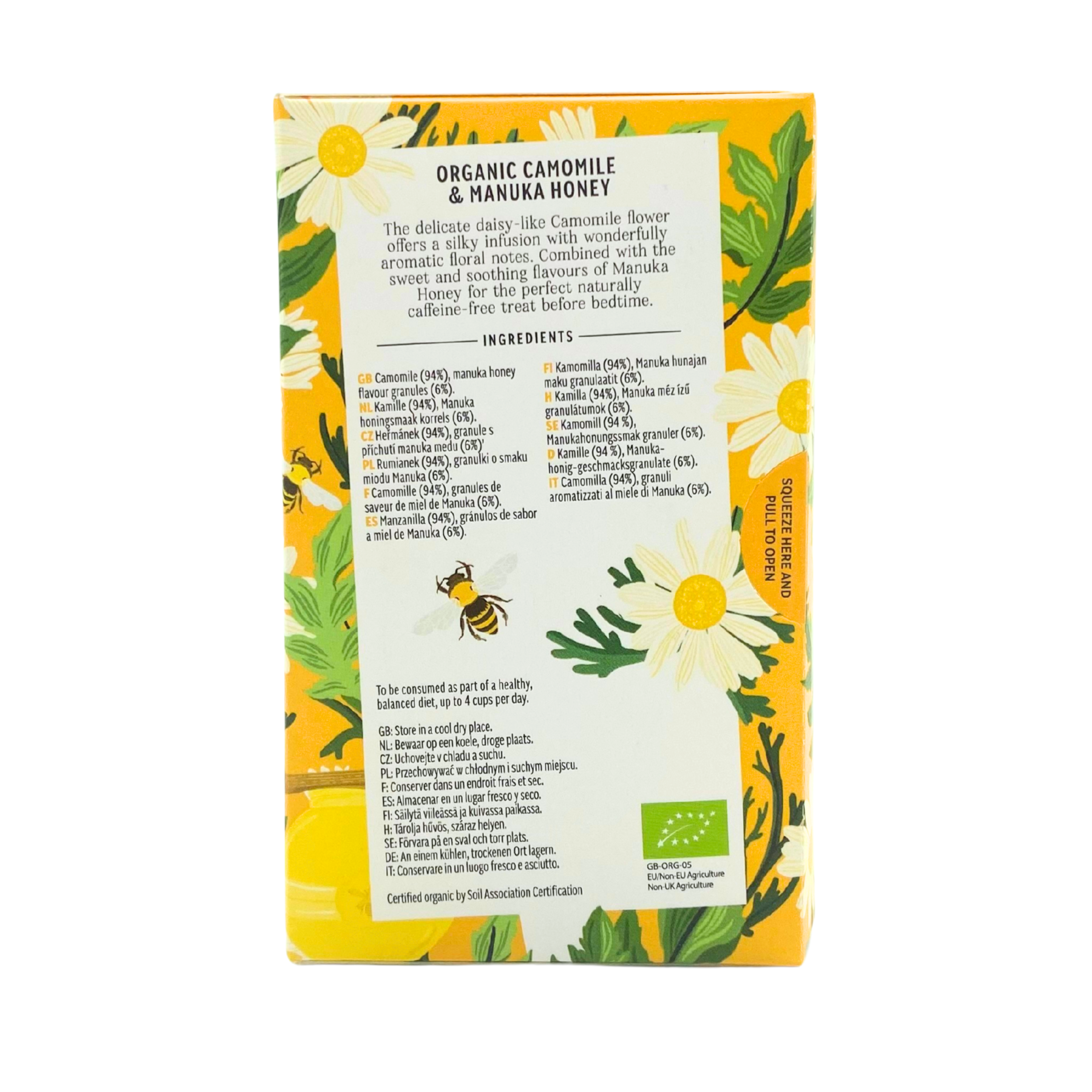 Heath & Heather - Organic Camomile & Manuka Honey Tea