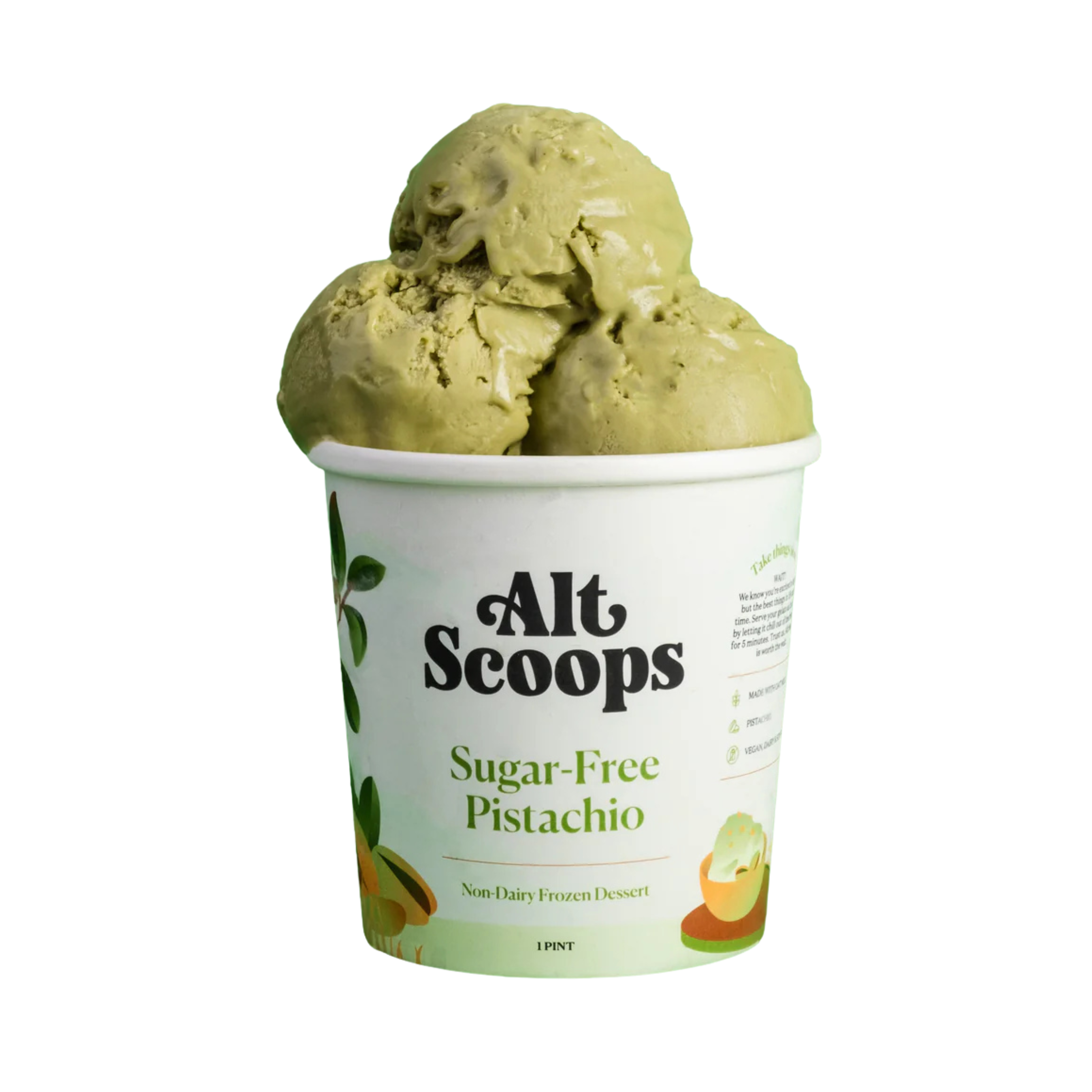 Alt Scoops – Sugar Free Pistachio Gelato
