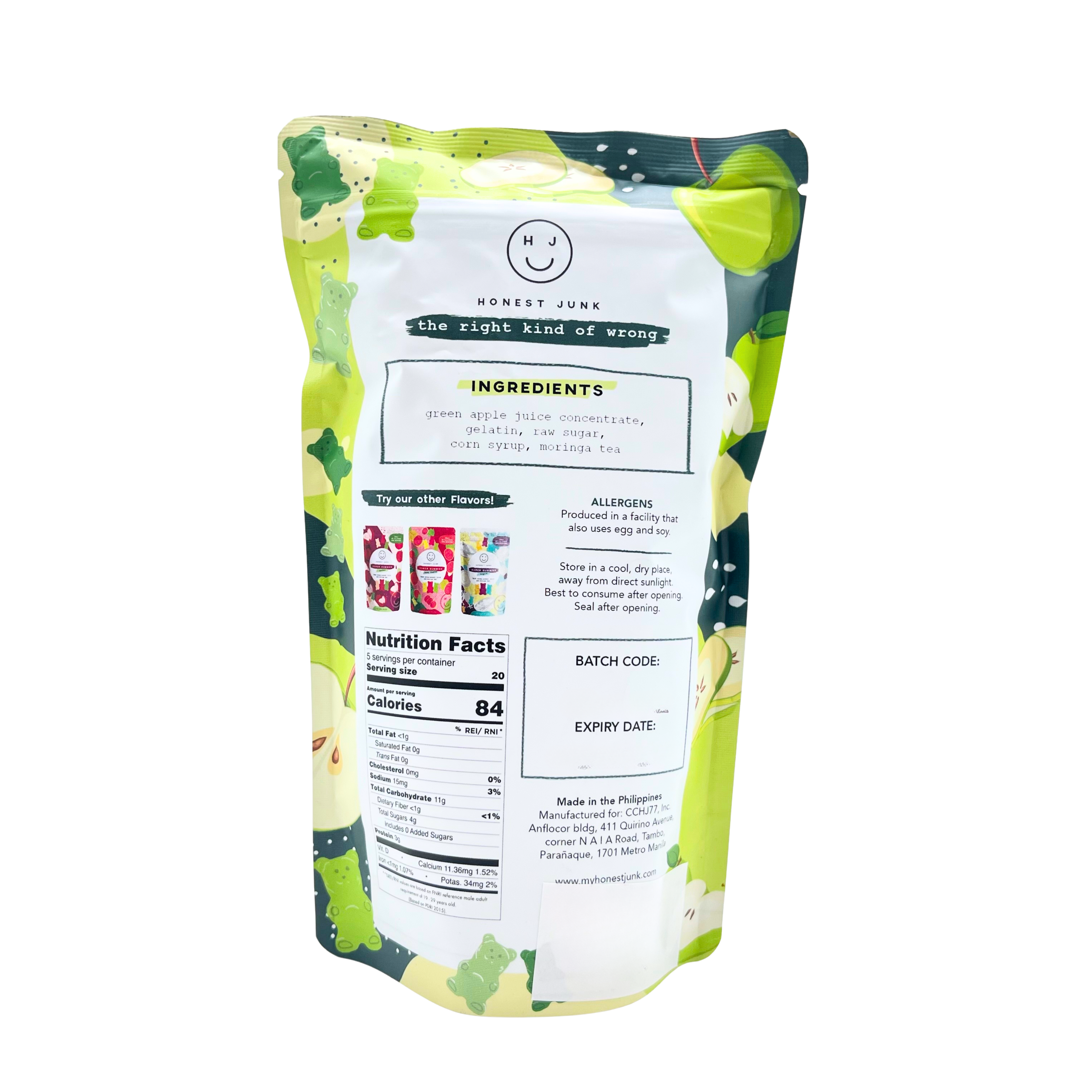 Honest Junk - Green Apple Super Gummies