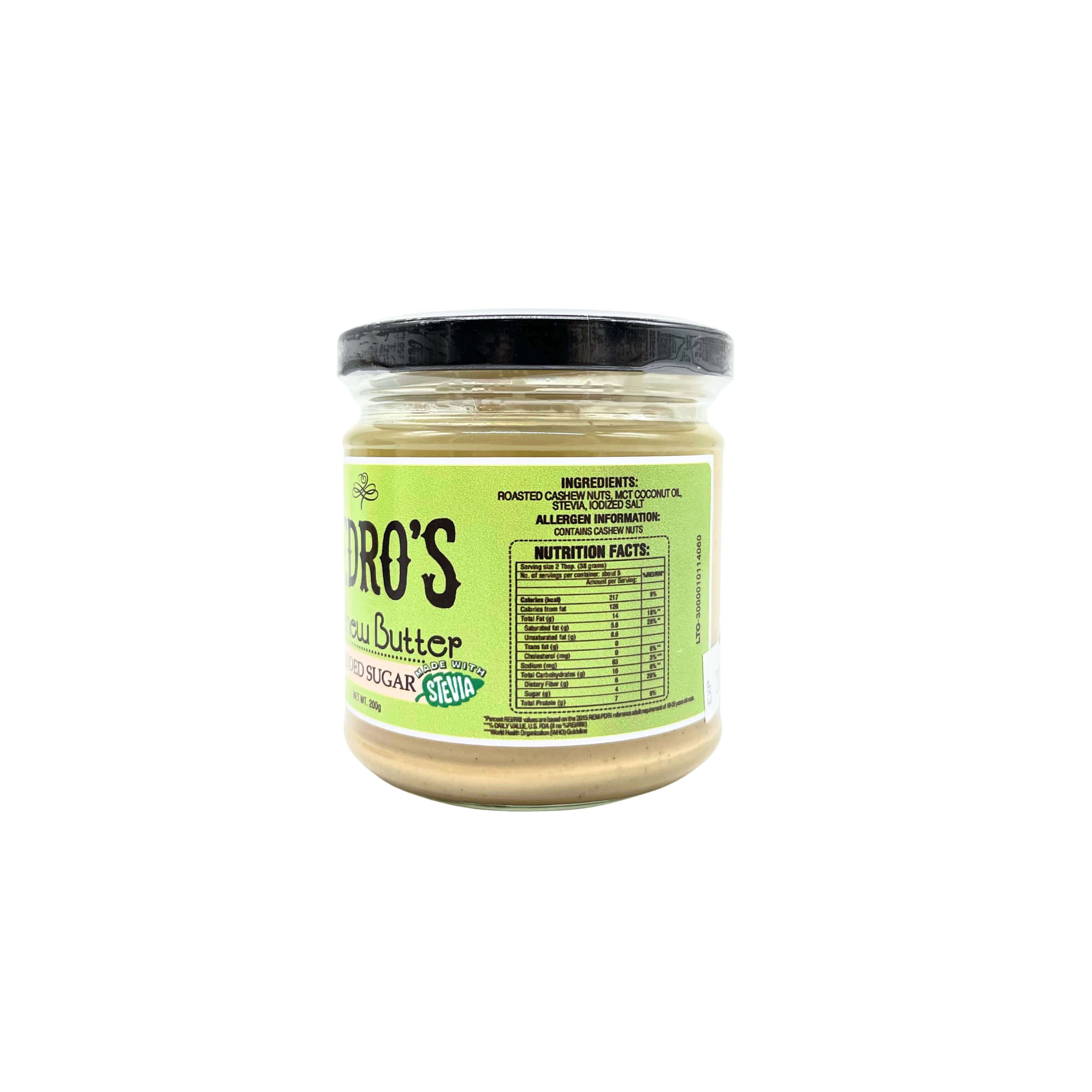 Pedro’s — Cashew Butter No Sugar Added