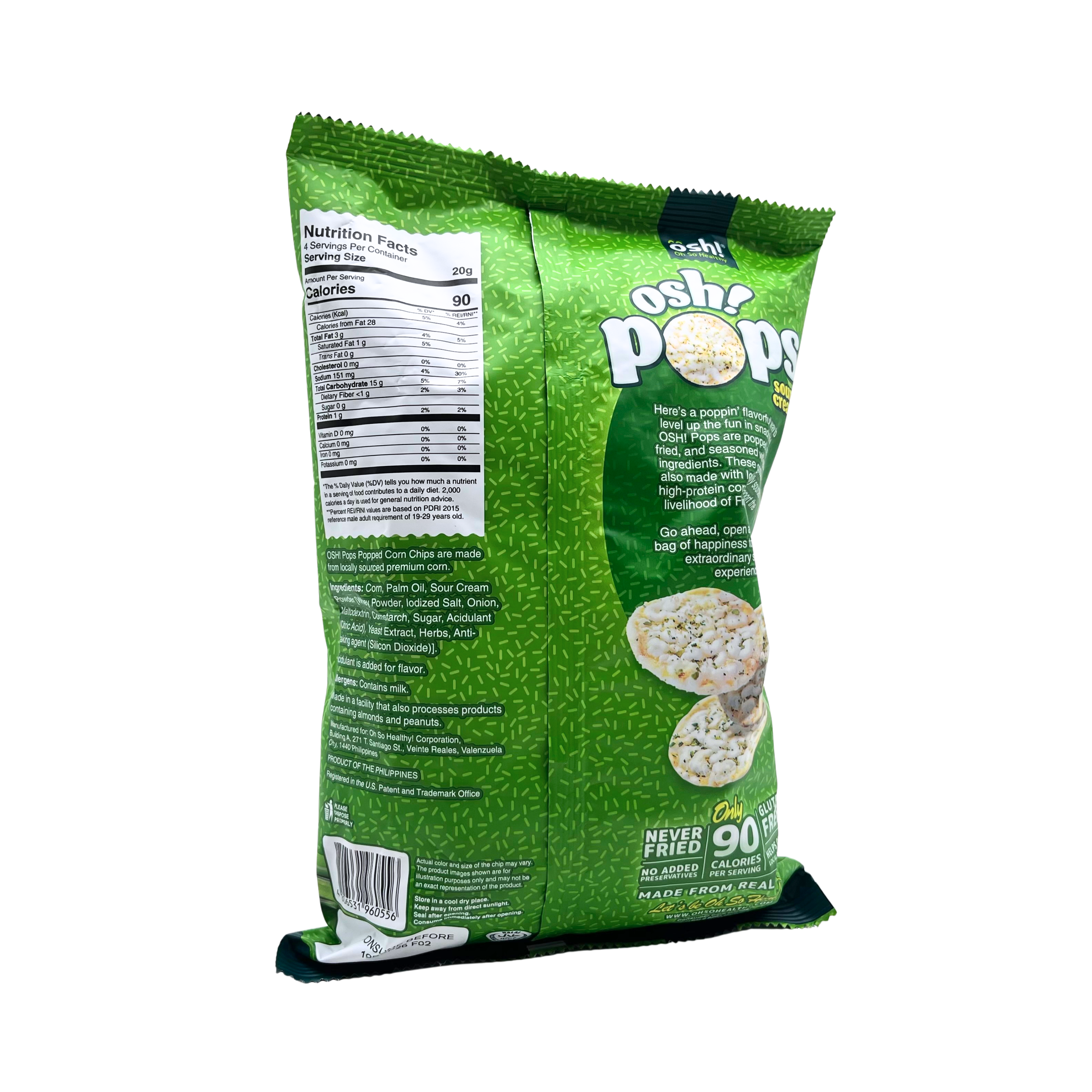 Oh So Healthy! – Sour Cream Popped Corn Chips