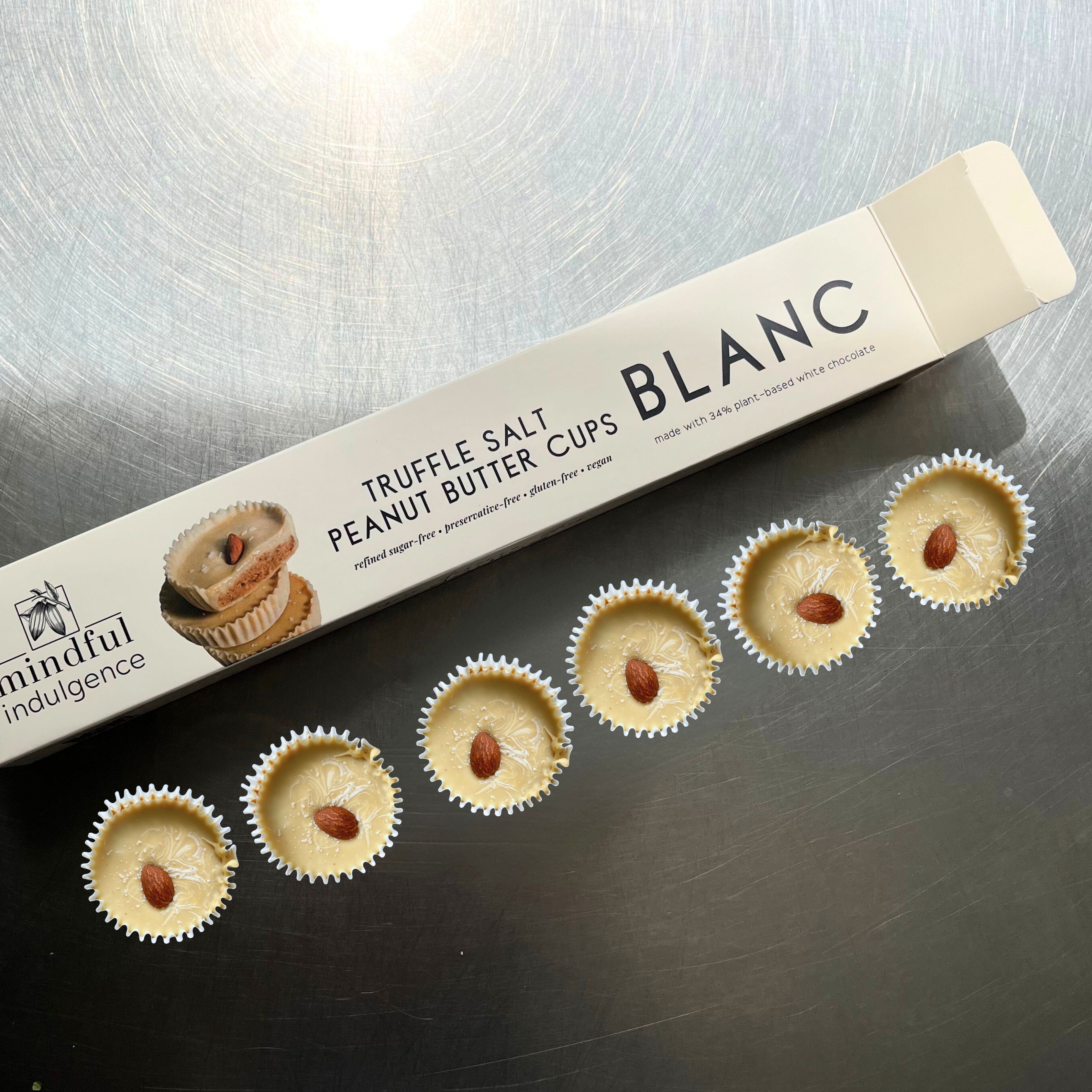 Mindful Indulgence - Blanc Truffle Salt Peanut Butter Cups