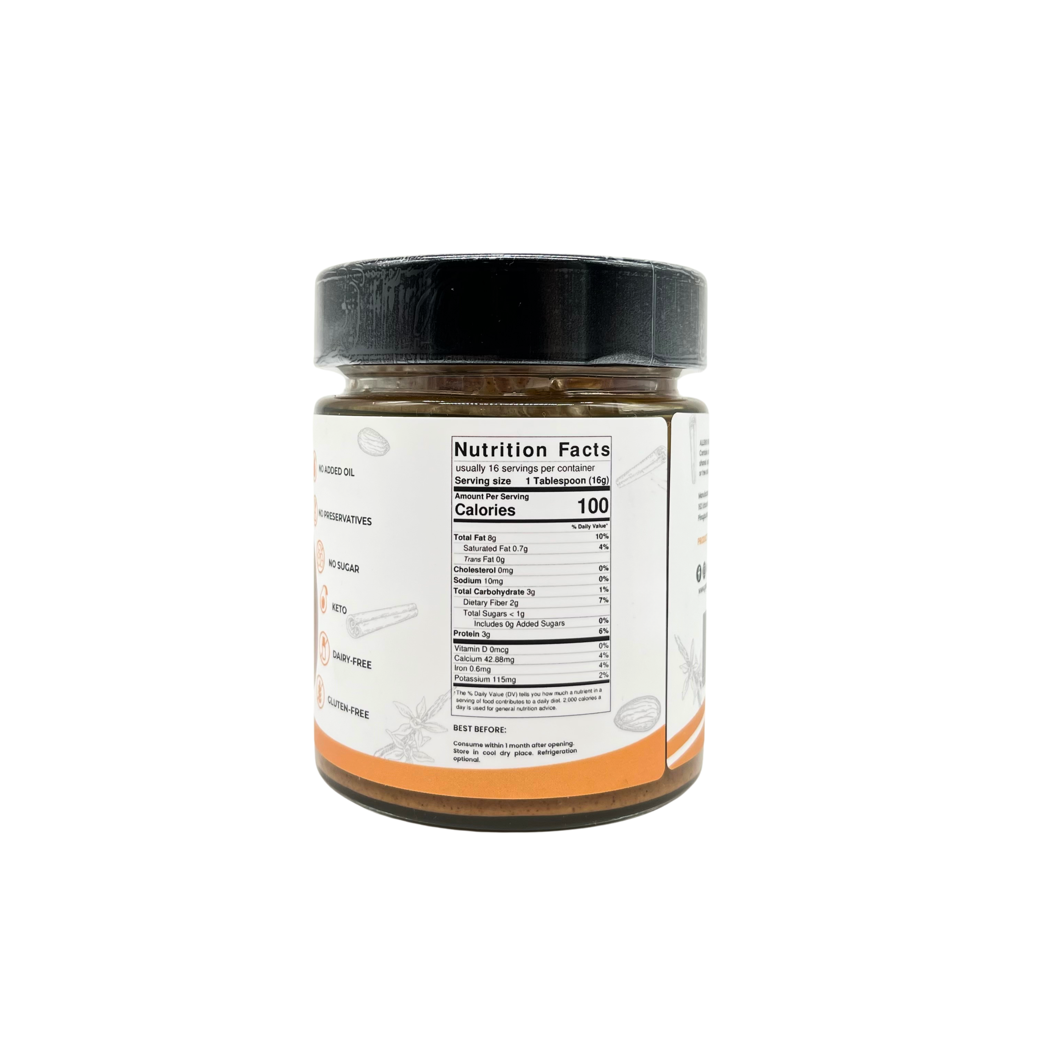 Gourmet Healthy - Almond Butter with Cinnamon & Vanilla