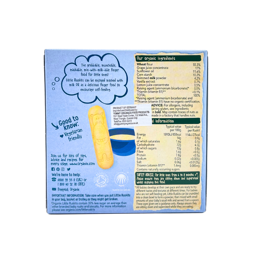 Organix – Organic Ruskits Vanilla
