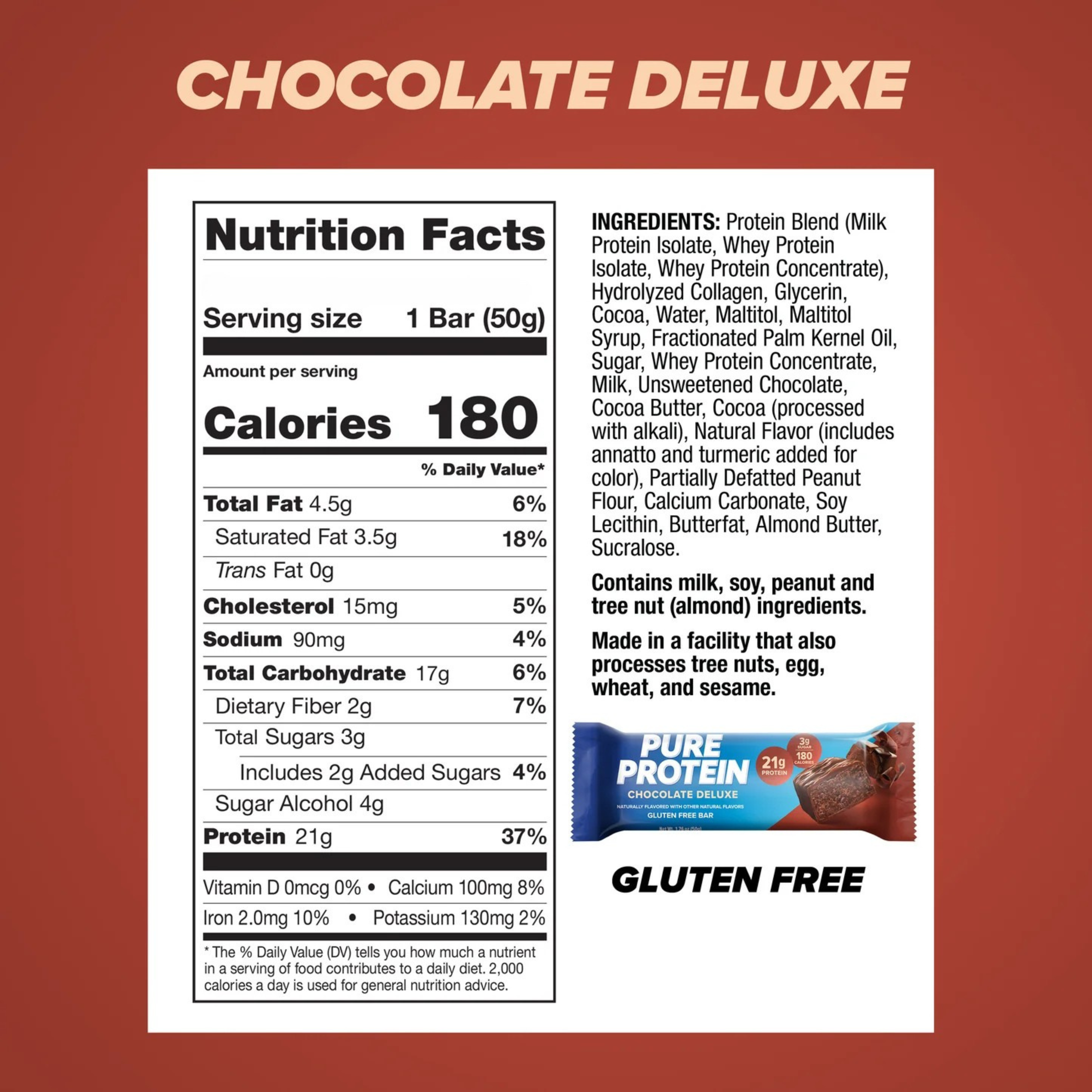 Pure Protein - Chocolate Deluxe Bar 50g