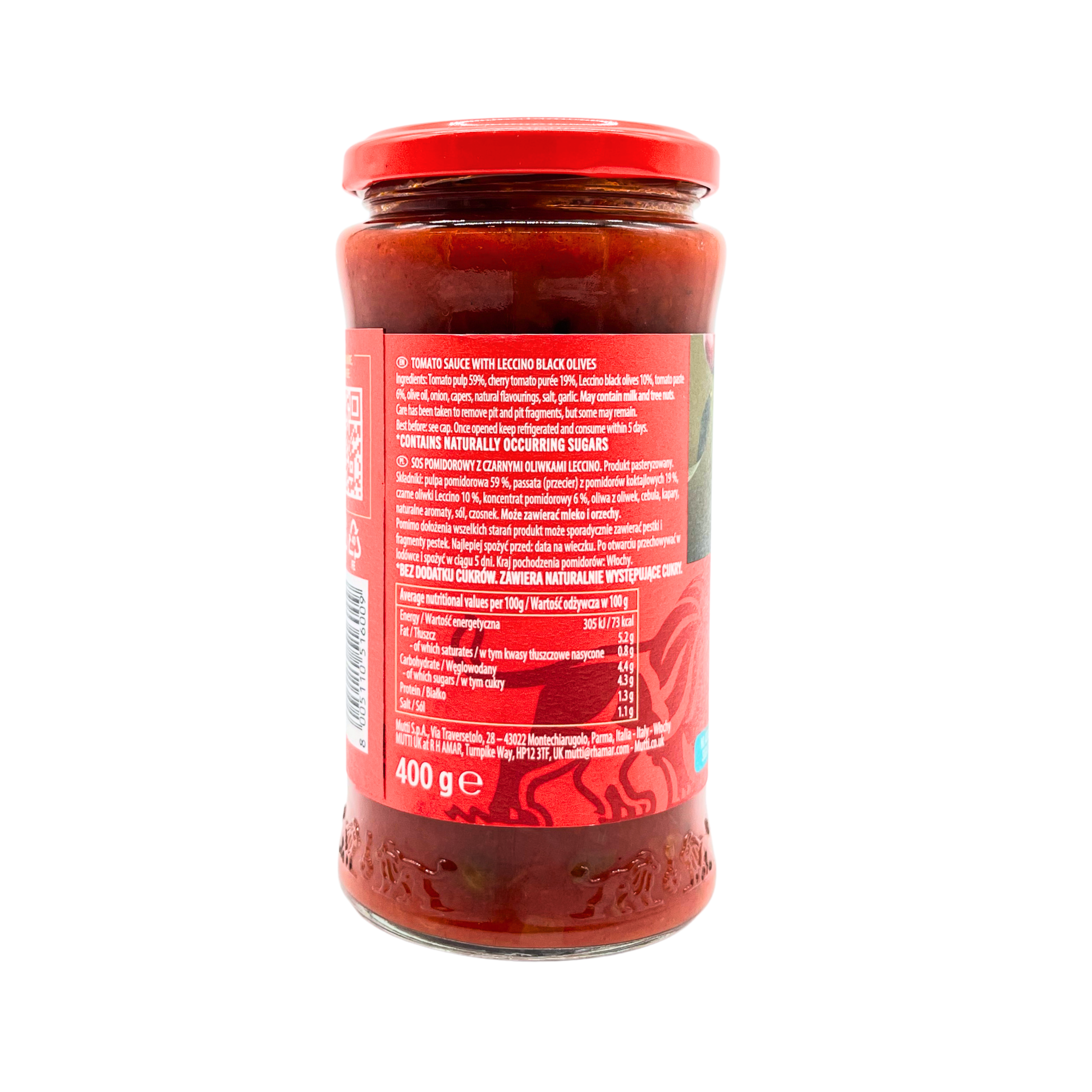 Mutti - Pasta Sauce with Leccino Olives