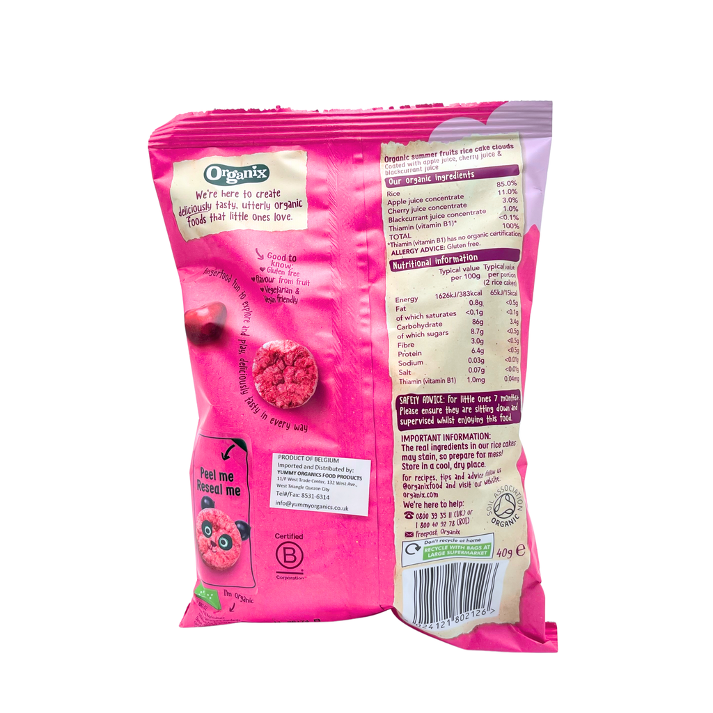 Organix – Organic Strawberry Rice Cakes
