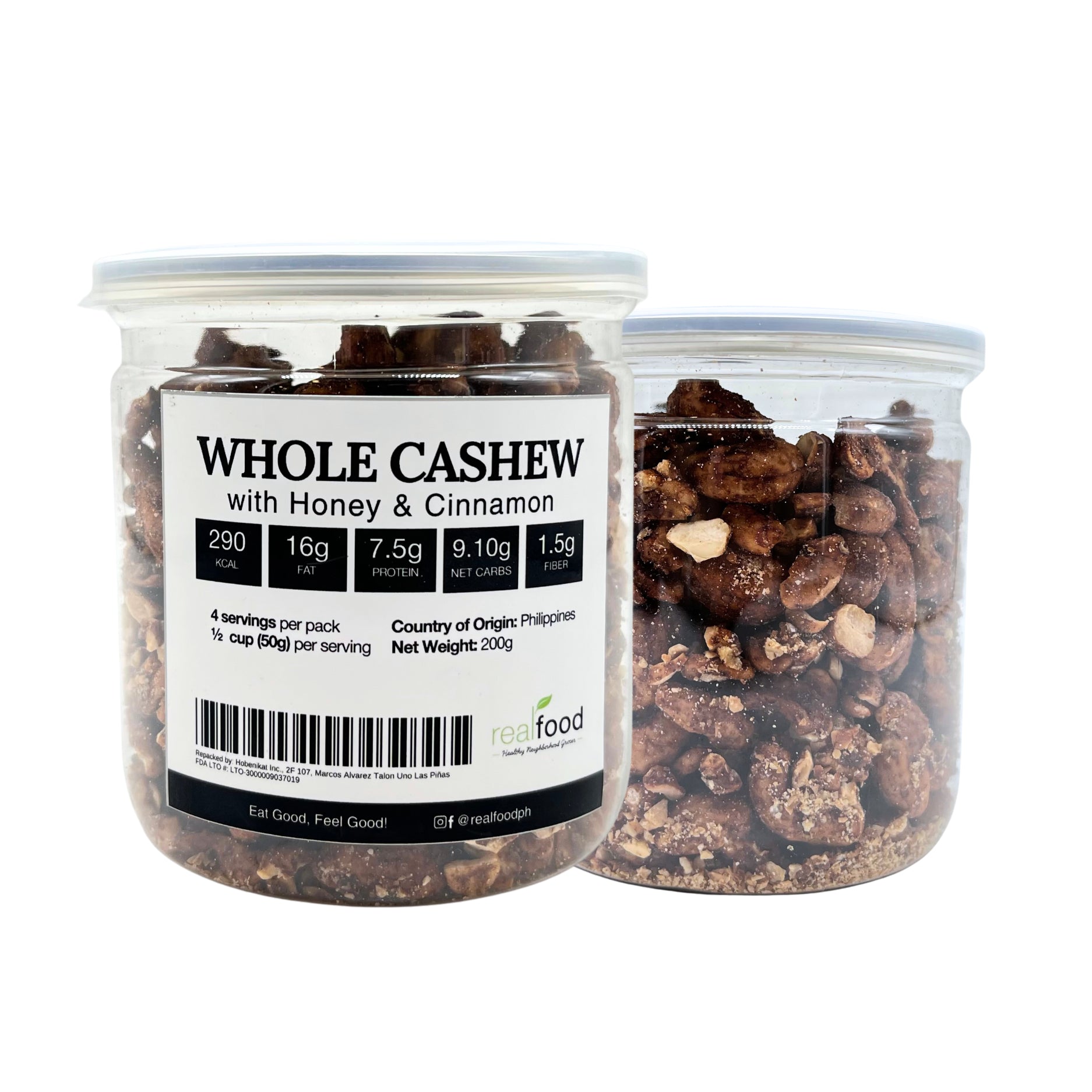 Real Food - Honey Cinnamon Whole Cashew