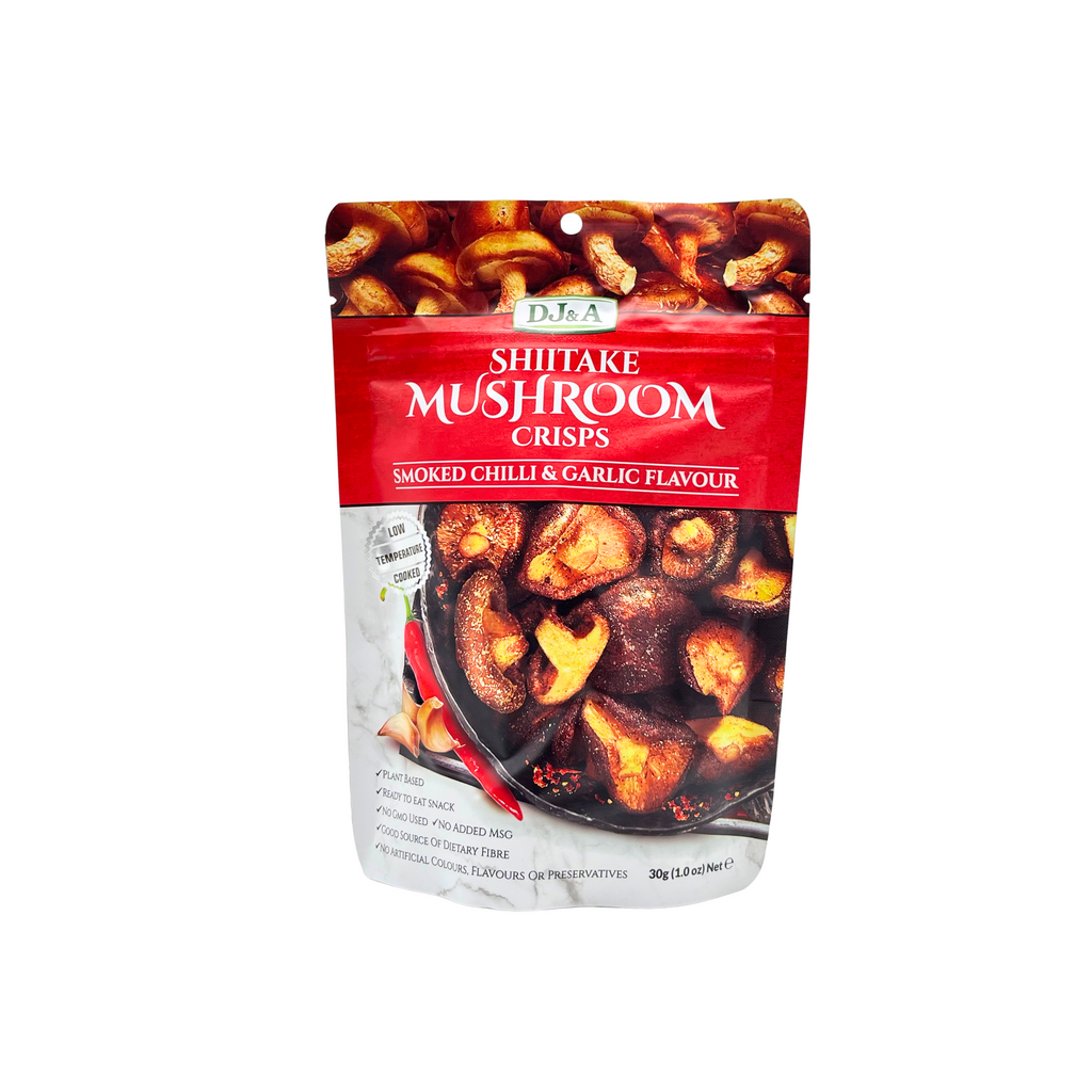 DJ&A – Chili Garlic Shitake Mushroom Crisps