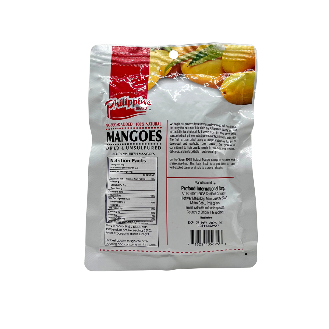 Philippine Brand - Dried Mango No Sugar Added