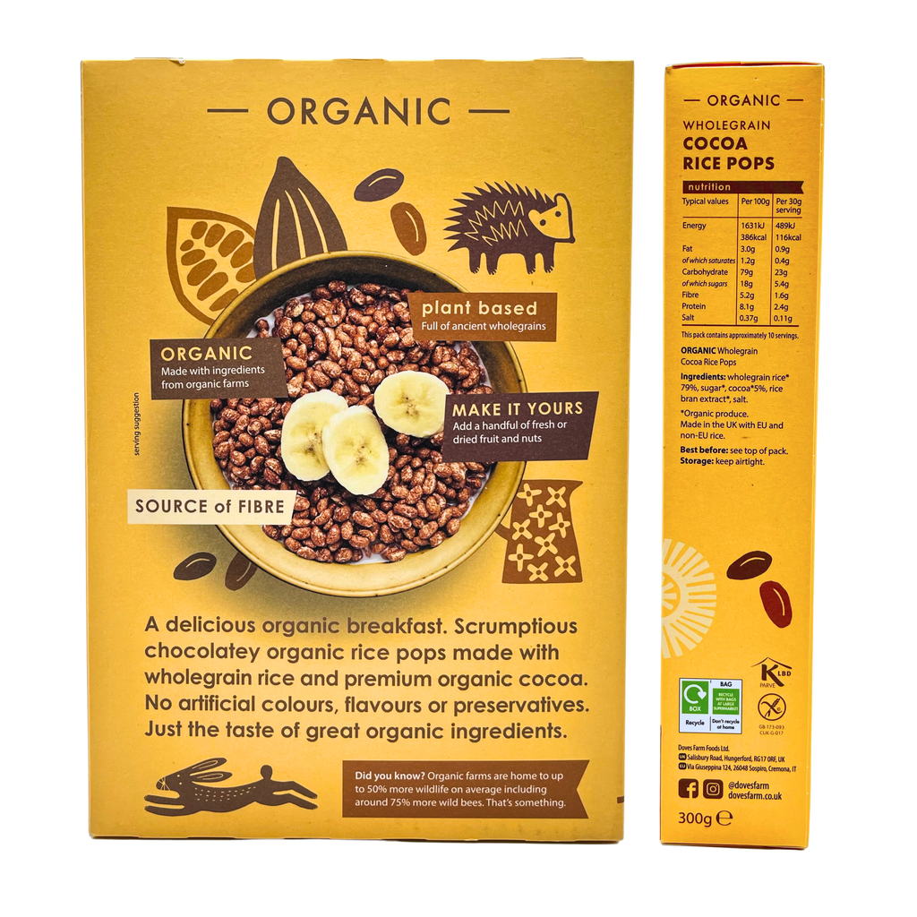 Doves Farm - Wholegrain Cocoa Ricepops