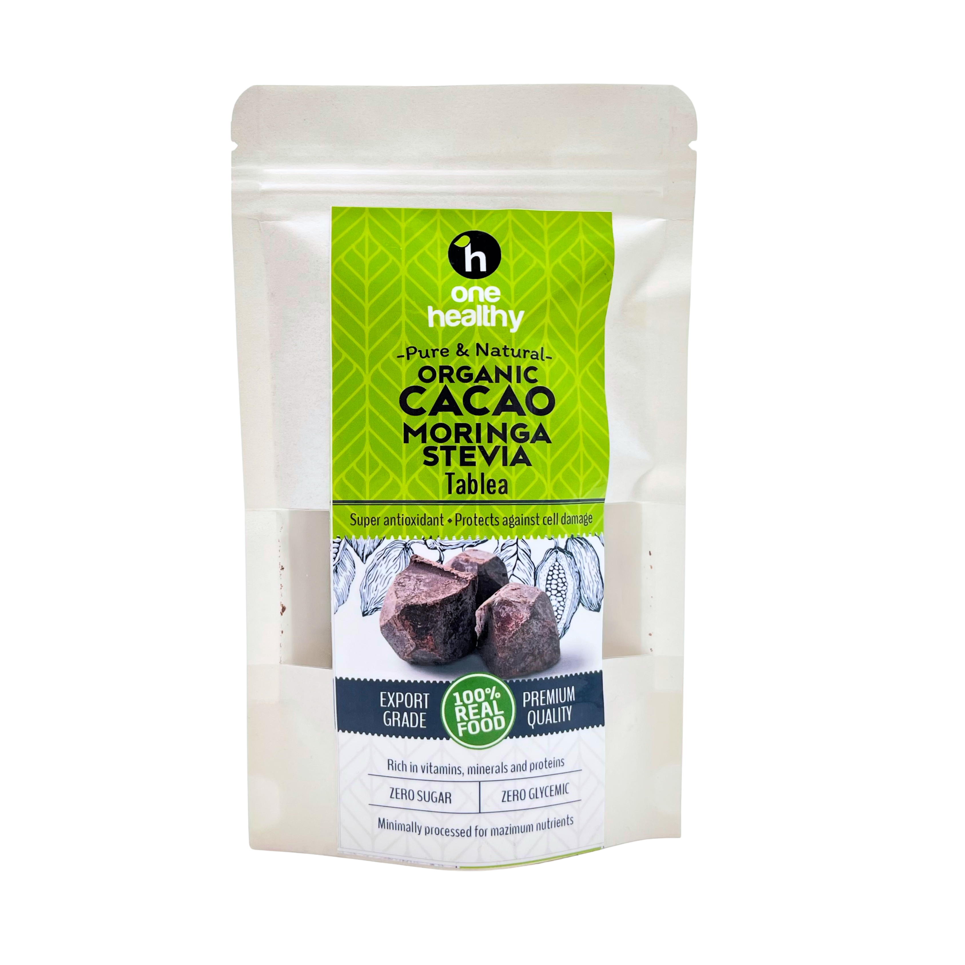 One Healthy - Cacao Tablea with Moringa