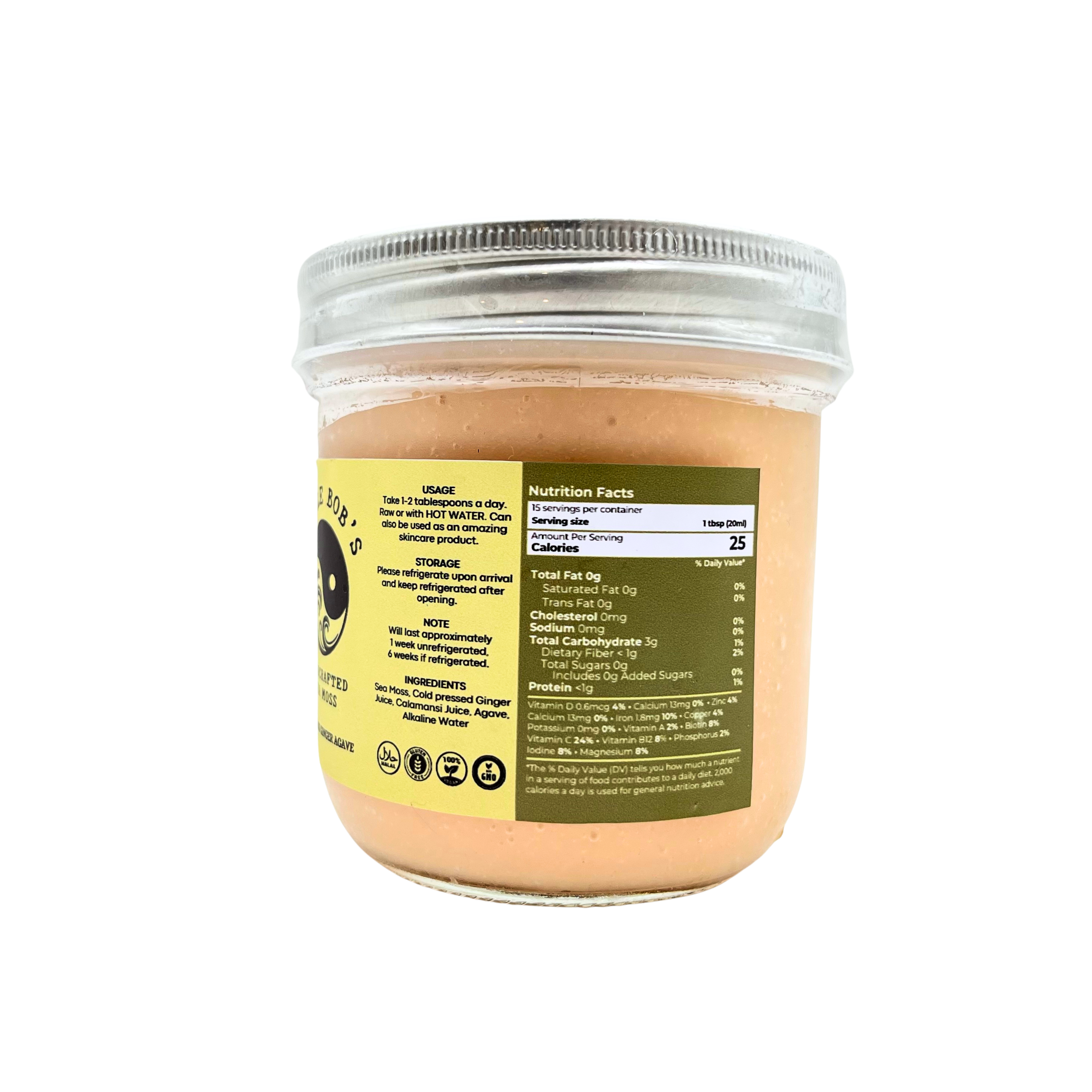 Uncle Bob's - Wildcrafted Seamoss Calamansi Ginger Agave