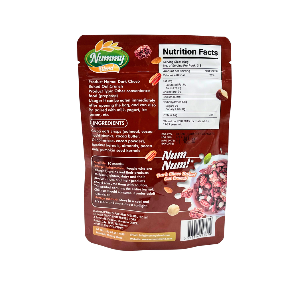 Nummy - Dark Choco Baked Oat Crunch