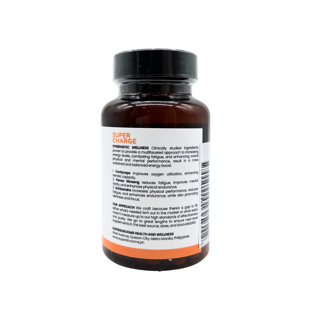 Supershrooms - Super Charge 3 in 1 Capsules