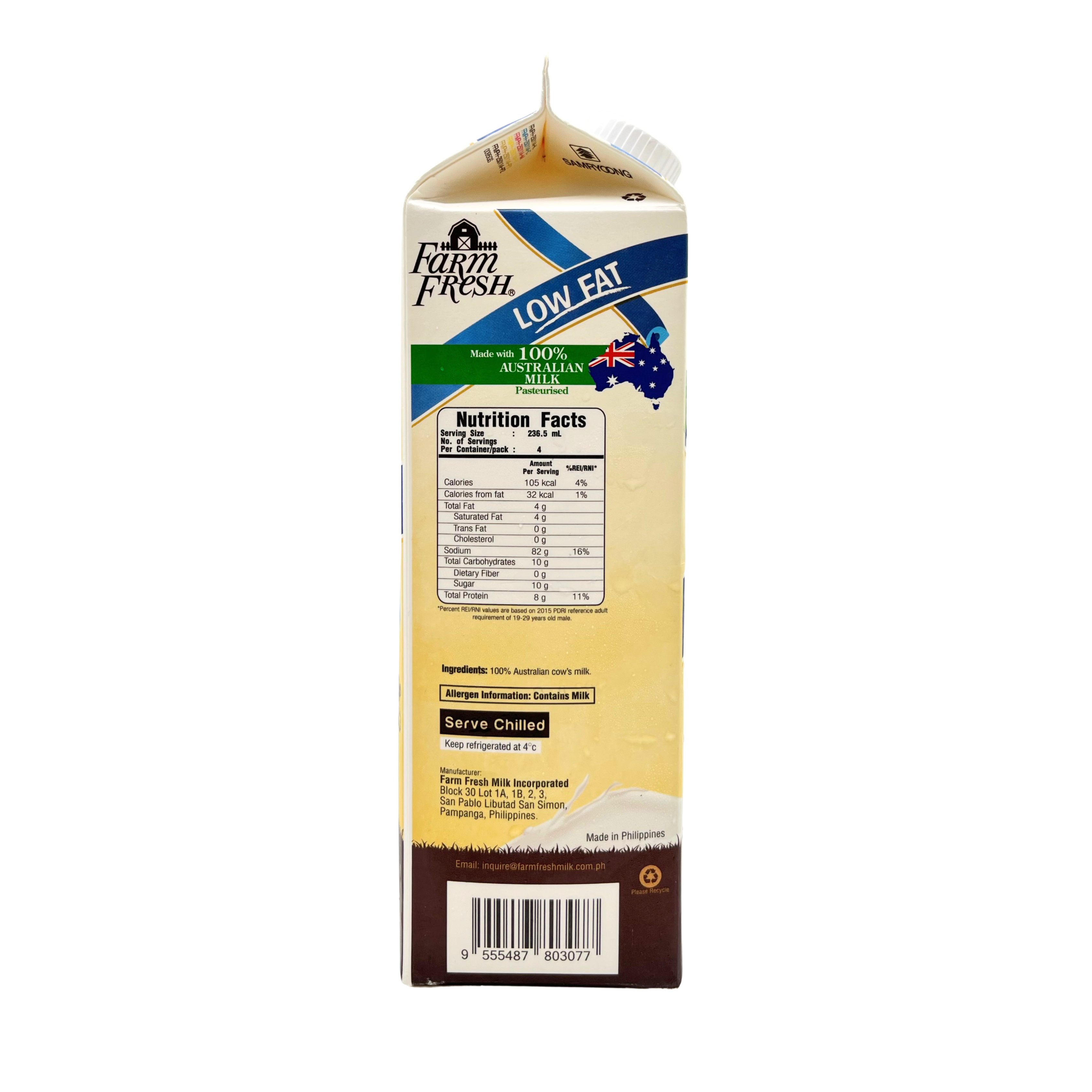 Farm Fresh - Pasteurized Low Fat Milk