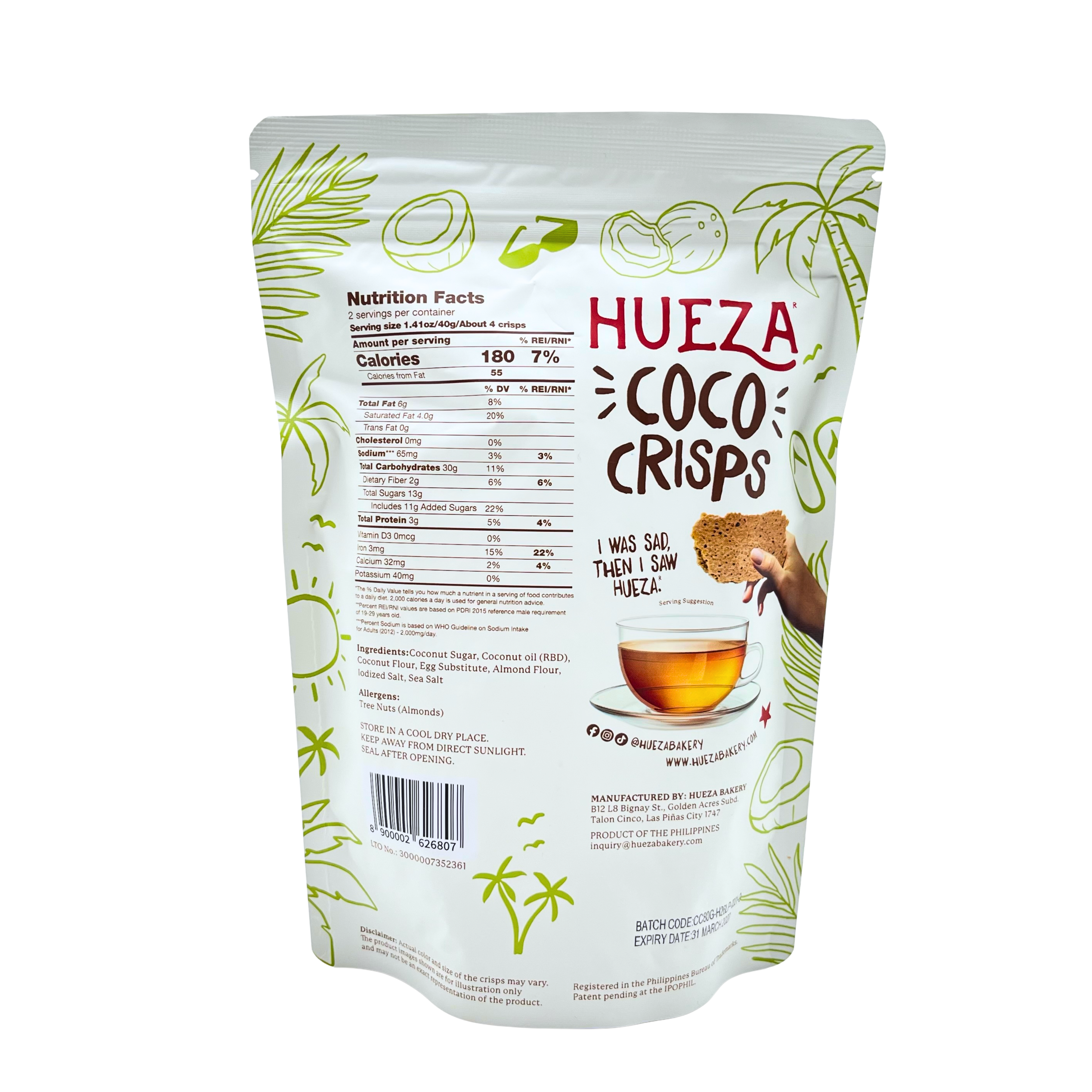 Hueza Bakery - Coco Crisps