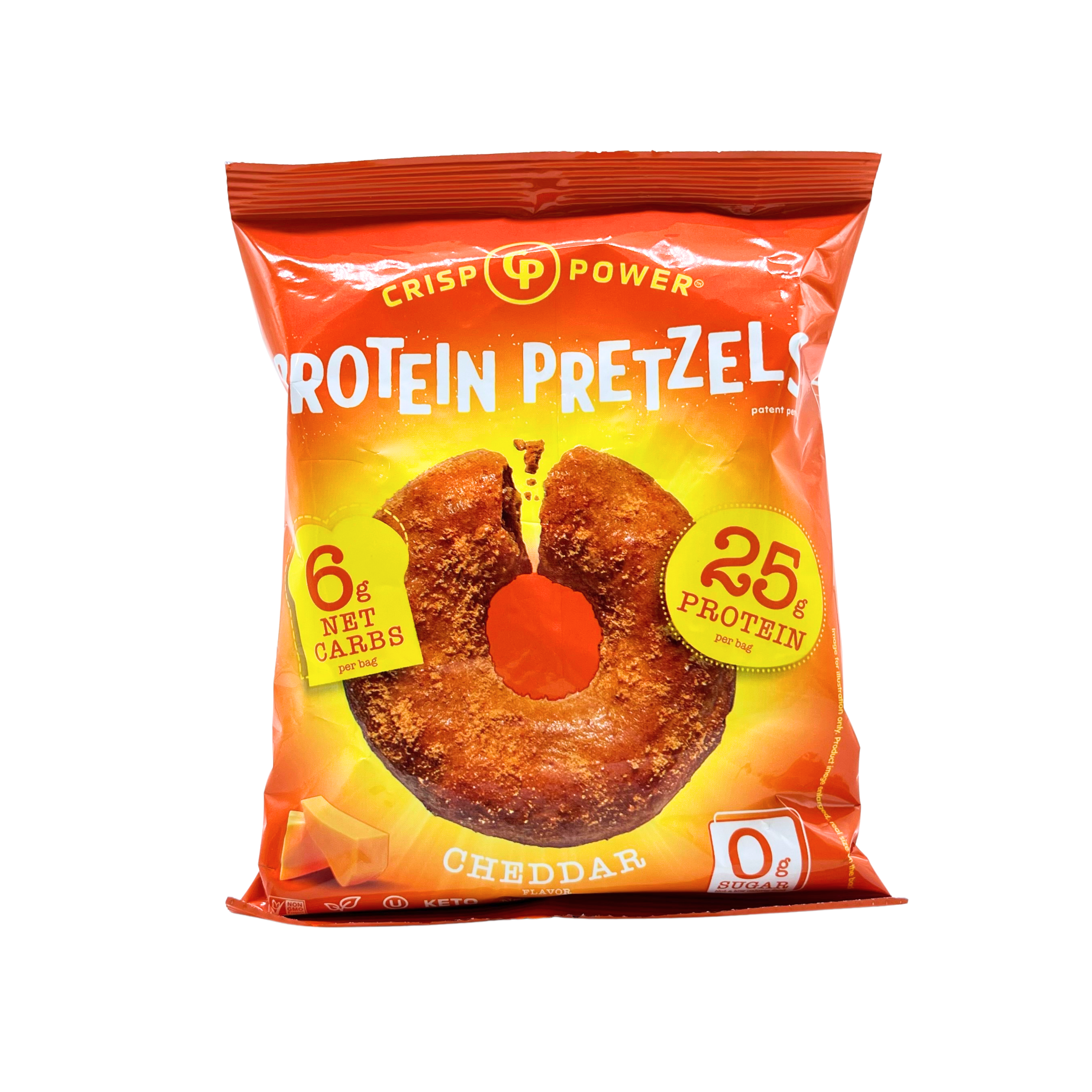 Crisp Power - Cheddar Protein Pretzels