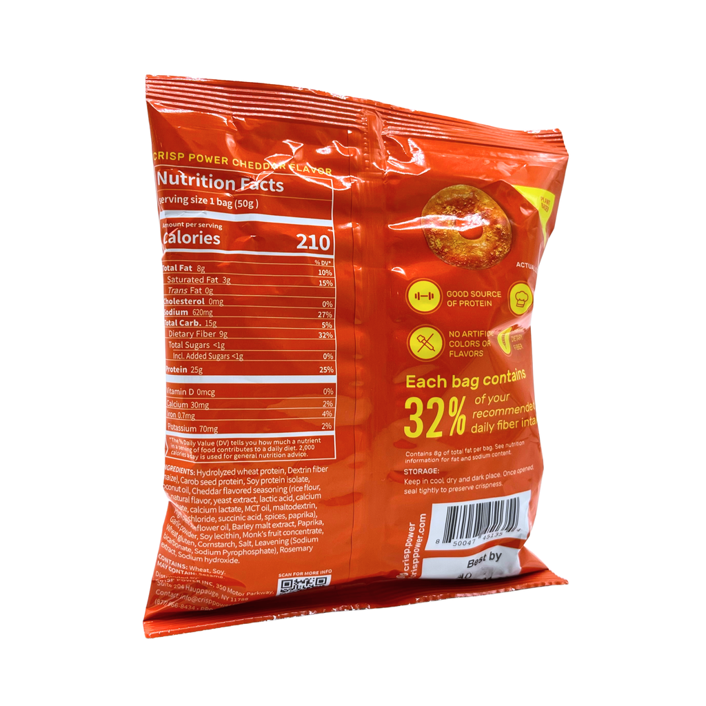 Crisp Power - Cheddar Protein Pretzels