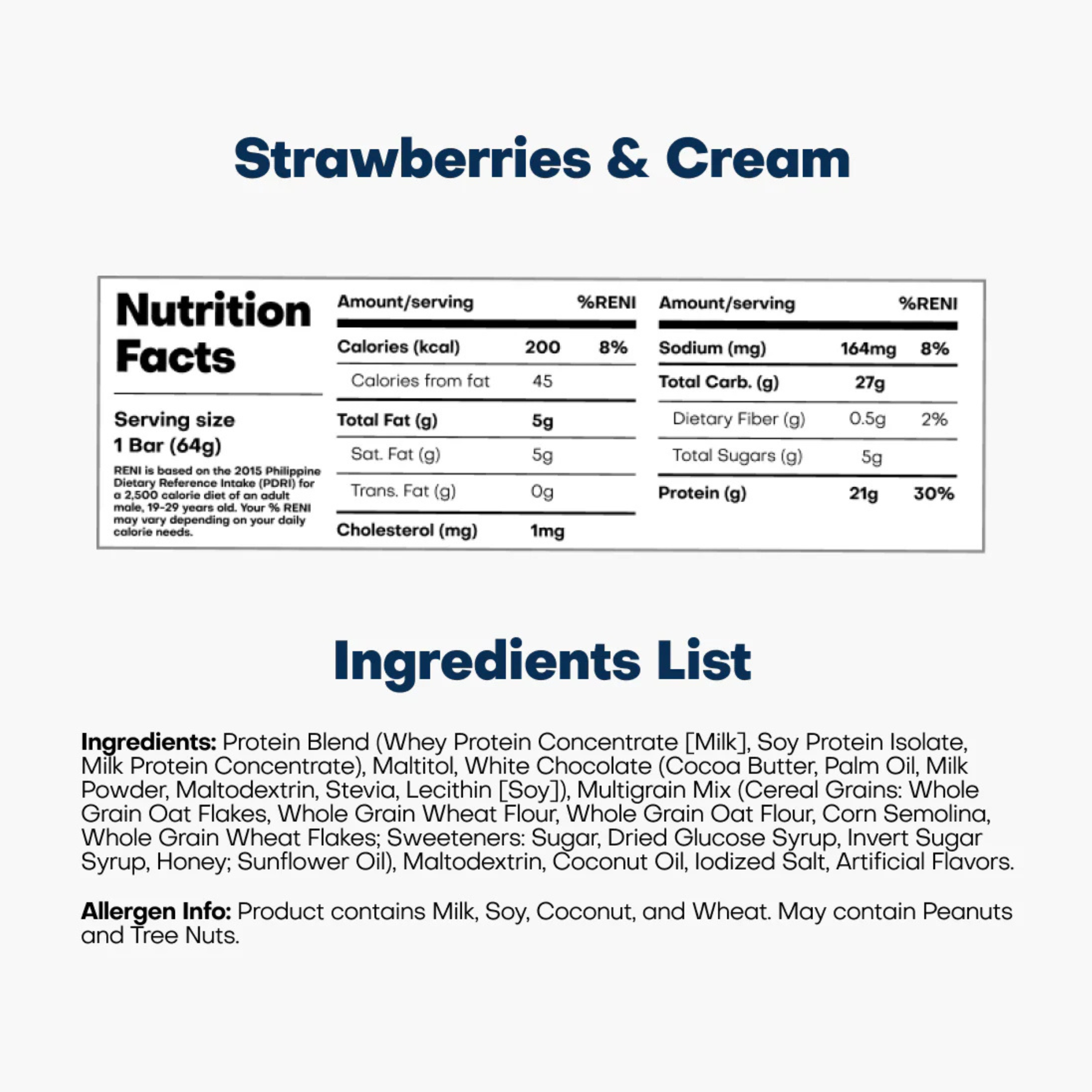 Blitz - Strawberries & Cream Protein Bar
