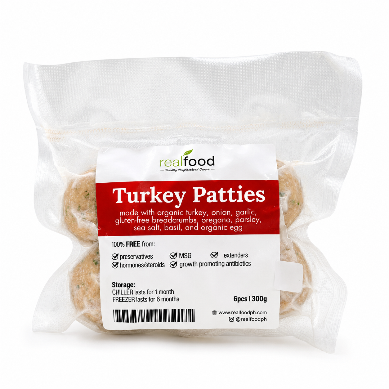 Real Food - Organic Turkey Patties