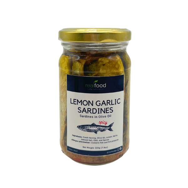 Lemon Garlic Sardines (Spicy)
