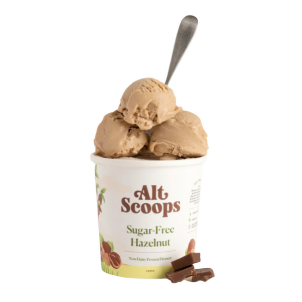 Alt Scoops – Hazelnut Ice Cream (Sugar-Free)