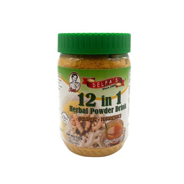 Delfa's — 12-in-1 Herbal Powder Drink (Ginger-Turmeric)