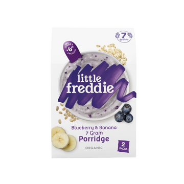 Little Freddie – 7 Grain Porridge with Blueberry and Banana