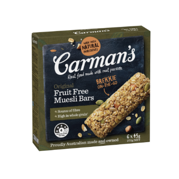 Carman's  – Original Fruit Free Muesli Bars
