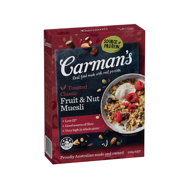 Carman's  – Toasted Classic Fruit & Nut Muesli Bars