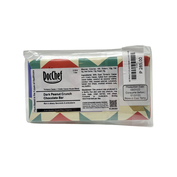 Doc Chef – Dark Peanut Crunch Dark Chocolate Bar