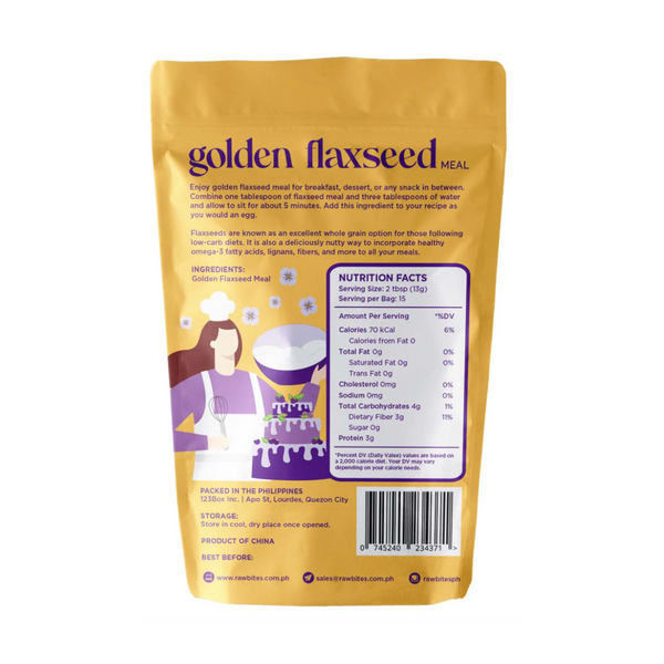Raw Bites – Golden Flax Seeds Meal